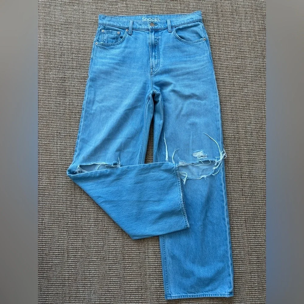 MOTHER SNACKS! Fun Dip Puddle Jean High Waisted Denim  Color: Lost of Nibbles